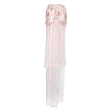 Maxbell Japanese Floral Lace Cylindrical Air Conditioner Cover Cute Lace Cabinet Cover Indoor Protector - Aladdin Shoppers