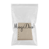 Maxbell Maxbell 80 Sheets Refillable Kraft Paper Inserts for Notebook Binder A6 Size 6 Holes