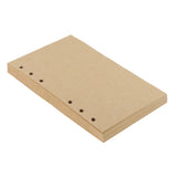 Maxbell Maxbell 80 Sheets Refillable Kraft Paper Inserts for Notebook Binder A6 Size 6 Holes