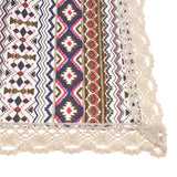 Maxbell Rectangle Tablecloth 70 Inch Folk Pattern 180*130cm Table Cover for Dinner Table, Buffet Table, Coffee Table, Side Table - Aladdin Shoppers