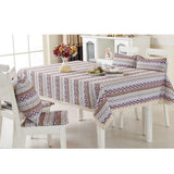 Maxbell Rectangle Tablecloth 70 Inch Folk Pattern 180*130cm Table Cover for Dinner Table, Buffet Table, Coffee Table, Side Table - Aladdin Shoppers