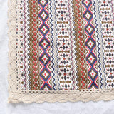 Maxbell Rectangle Tablecloth 70 Inch Folk Pattern 180*130cm Table Cover for Dinner Table, Buffet Table, Coffee Table, Side Table - Aladdin Shoppers