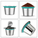 1Pcs Stainless Steel Refillable Reusable Coffee Capsules Pods Filter K-cup