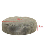 Breathable Mesh Bar Stool Covers Round Chair Seat Cushions Sleeves Beige