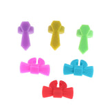 6Pack Silicone Wine Glass Tag Cup Marker Party Wine Glass Charms Style 01