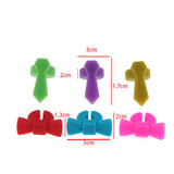 6Pack Silicone Wine Glass Tag Cup Marker Party Wine Glass Charms Style 01