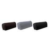 Maxbell 2 Pairs Non-slip PU Leather Stretch Furniture Sofa Armrest Covers Black