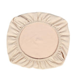 Maxbell 4PCS Jacquard Polyester Stretch Wedding Dining Chair Seat Cover Beige_M