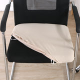 Maxbell 2PCS Jacquard Polyester Stretch Wedding Dining Chair Seat Cover Beige_L