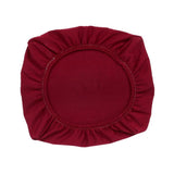 Maxbell 4PCS Jacquard Polyester Stretch Wedding Dining Chair Seat Cover Burgundy_L
