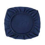 Maxbell 2PCS Jacquard Polyester Stretch Wedding Dining Chair Seat Cover Dark Blue_L