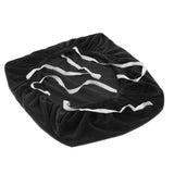 Velvet Stretch Chair Seat Cover Protector Office Chair Slipcover Black