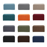 Maxbell 2pcs Ottoman Pouf Cover Foot Rest Stool Sofa Slipcover Protector Sand/Green