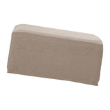 Maxbell 2pcs Ottoman Pouf Cover Foot Rest Stool Sofa Slipcover Protector Sand/Green