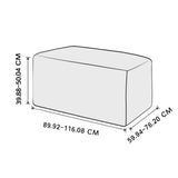 Maxbell 2pcs Ottoman Pouf Cover Foot Rest Stool Sofa Slipcover Protector Sand/Green