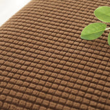 Maxbell 2pcs Ottoman Pouf Cover Foot Rest Stool Sofa Slipcover Protector Sand/Brown