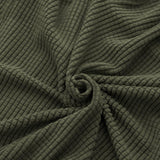 Maxbell 2pcs Ottoman Pouf Cover Foot Rest Stool Sofa Slipcover Protector Sand/Green