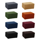Maxbell Jacquard Storage Ottoman Cover Footstool Slipcover Protector Camel