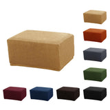 Maxbell Jacquard Storage Ottoman Cover Footstool Slipcover Protector Camel