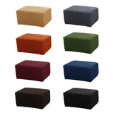 Maxbell Jacquard Storage Ottoman Cover Footstool Slipcover Protector Camel