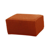 Maxbell Jacquard Storage Ottoman Cover Footstool Slipcover Protector Orange