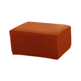 Maxbell Jacquard Storage Ottoman Cover Footstool Slipcover Protector Orange