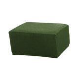 Maxbell Jacquard Storage Ottoman Cover Footstool Slipcover Protector Green