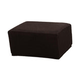 Maxbell 2Color Jacquard Storage Ottoman Cover Footstool Slipcover Protector