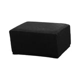 Maxbell 2Color Jacquard Storage Ottoman Cover Footstool Slipcover Protector