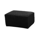 Maxbell 2Color Jacquard Storage Ottoman Cover Footstool Slipcover Protector