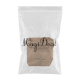 Maxbell 2pcs Washable Kraft Paper Storage Bag for Food, Toys, Flowers White /Brown