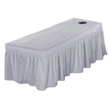 Maxbell Massage Cosmetic Table  Sheet Cover Chair Cover Pillow Case Gray