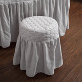 Maxbell Beauty Massage Bedding Kit Table Skirt Pillow Case Stool Cover Light Grey