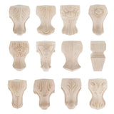 Maxbell 4pcs Solid Wood  Sofa Leg Unfinished Furniture Feet or Couch Chair Cabinet A