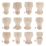 Maxbell 4pcs Solid Wood  Sofa Leg Unfinished Furniture Feet or Couch Chair Cabinet A