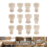 Maxbell 4pcs Solid Wood  Sofa Leg Unfinished Furniture Feet or Couch Chair Cabinet A