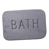 Maxbell Flannel Indoor Floor Doormat Geometric Print Bedroom Rug 40x60cm Gray