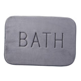Maxbell Flannel Indoor Floor Doormat Geometric Print Bedroom Rug 40x60cm Gray