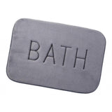 Maxbell Flannel Indoor Floor Doormat Geometric Print Bedroom Rug 40x60cm Gray