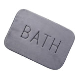Maxbell Flannel Indoor Floor Doormat Geometric Print Bedroom Rug 40x60cm Gray