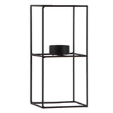 Maxbell Nordic 3D Geometric Iron Candlestick Table Patio Decor Size 4_9.5x9.5x20.5cm