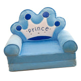 Maxbell Cartoon Children Fold Sofa Chairs Seat Cover Kids Armchair Cover Crown 2PCS