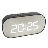 Maxbell LED Large Screen Bedside Alarm Clock Digital Clock Black Frame White Light