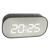 Maxbell LED Large Screen Bedside Alarm Clock Digital Clock Black Frame White Light
