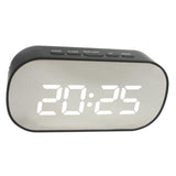 Maxbell LED Large Screen Bedside Alarm Clock Digital Clock Black Frame White Light