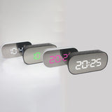 Maxbell LED Large Screen Bedside Alarm Clock Digital Clock Black Frame White Light