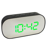 Maxbell LED Large Screen Bedside Alarm Clock Digital Clock Black Frame Green Light