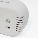 Maxbell LED Large Screen Bedside Alarm Clock Digital Clock White Frame White Light