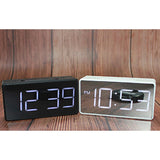 Maxbell Led Digital Alarm Clock USB Port/Battery Operated Alarm Clocks Bedside White