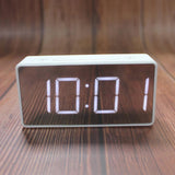 Maxbell Led Digital Alarm Clock USB Port/Battery Operated Alarm Clocks Bedside White